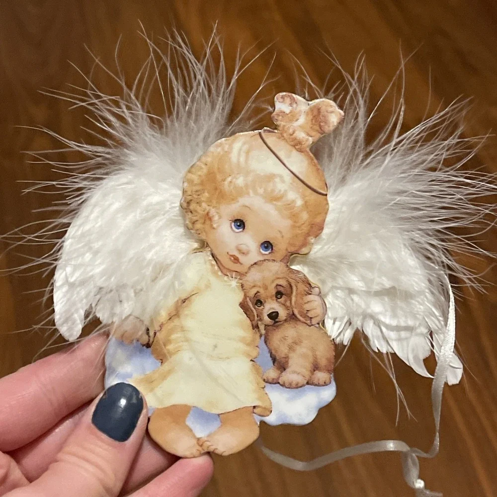 Bradford Exchange:Small Blessings Porcelain Angel Ornament 